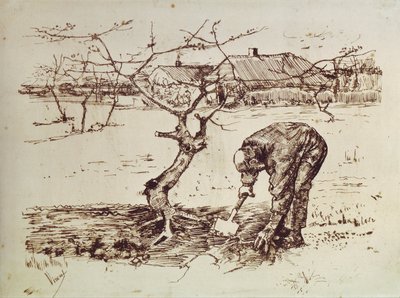 Old Woman Seen from Behind by Vincent van Gogh